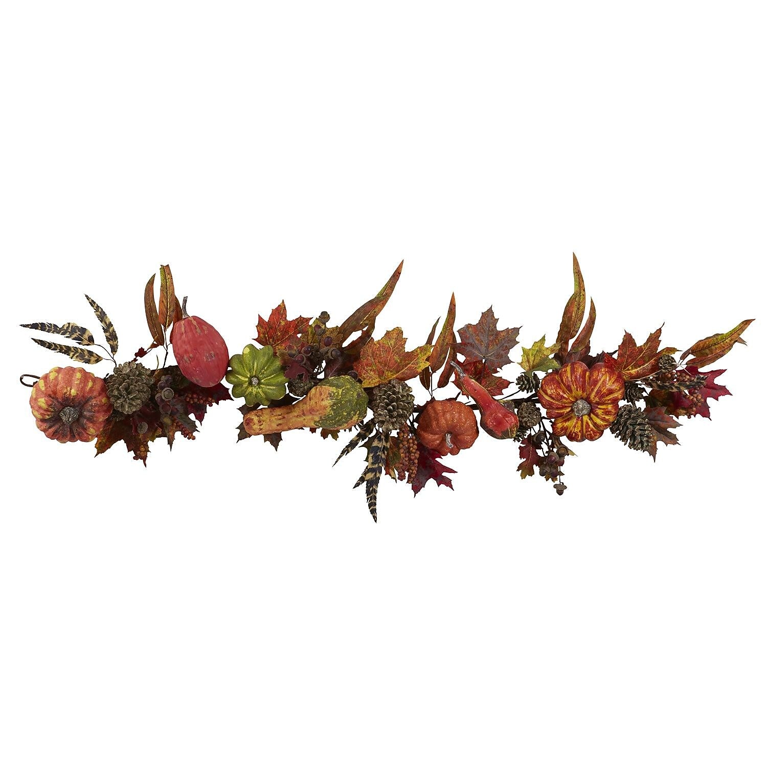 Nearly Natural 4938 Pumpkin and Gourd Garland