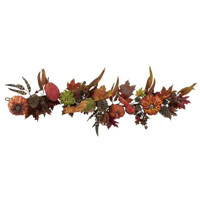 Nearly Natural 4938 Pumpkin and Gourd Garland