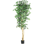 Nearly Natural 5210 7' Ficus Silk Tree in Pot