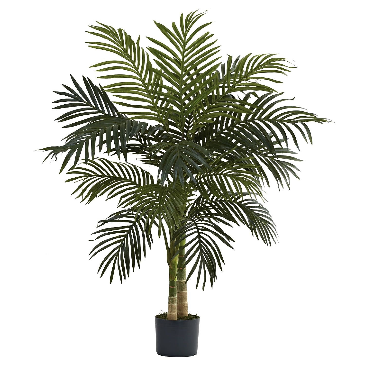 Nearly Natural 5357 4' Golden Cane Palm Tree in Pot