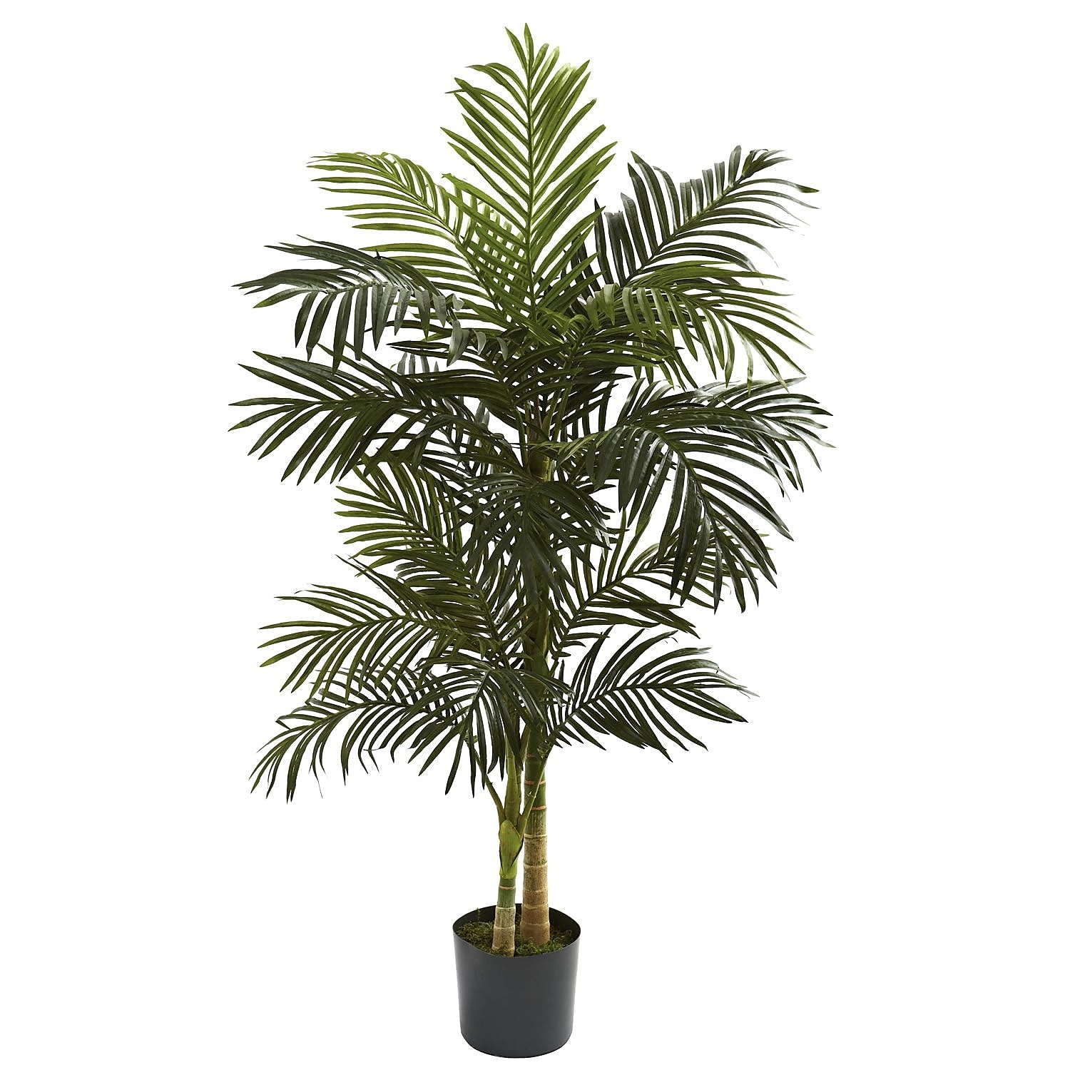 Nearly Natural 5358 5' Golden Cane Palm Tree in Pot