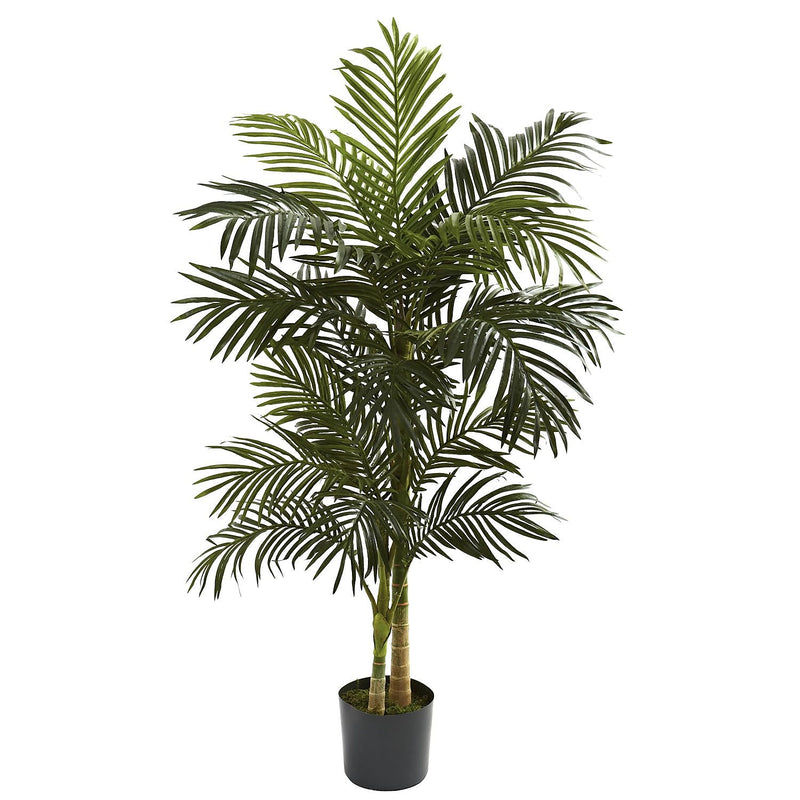 Nearly Natural 5358 5' Golden Cane Palm Tree in Pot