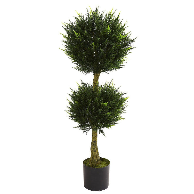 Nearly Natural Cypress Topiary UV Resistant Plant in Pot (5392)