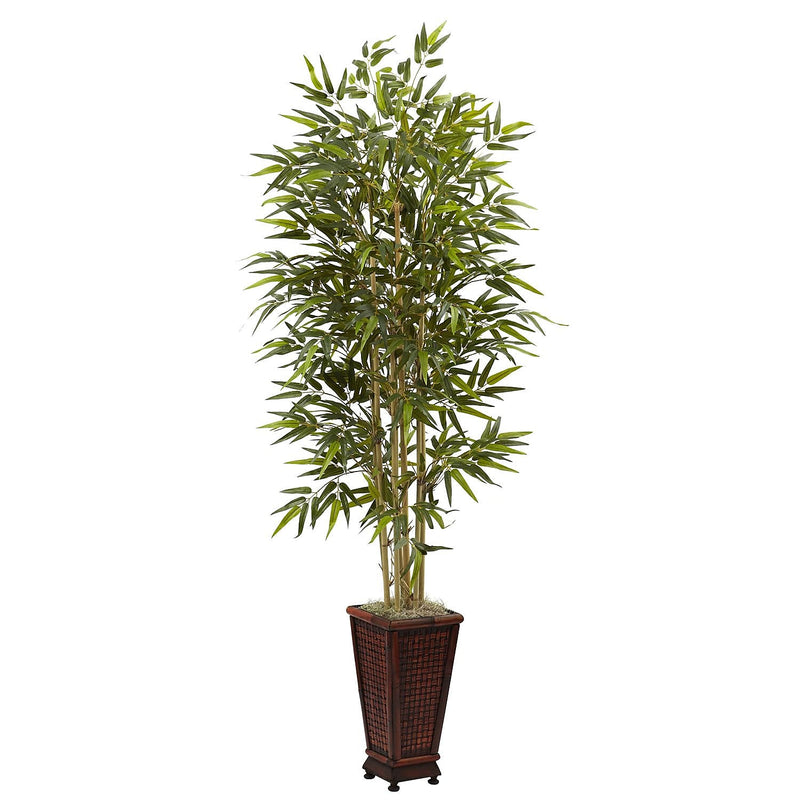 Nearly Natural 5922 6' Bamboo Tree in Planter