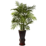 Nearly Natural 6723 4' Areca Floor Plant in Decorative Vase