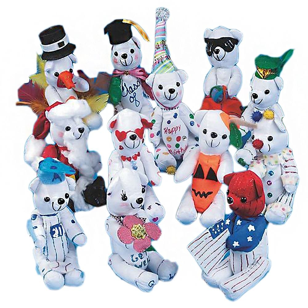 Color-Me™ 2 3/4" X 6 1/2" Bears Activity, White