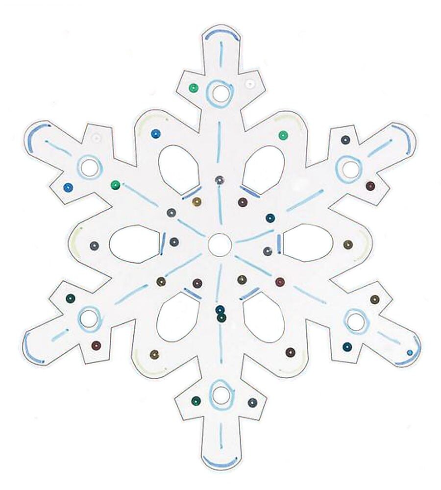 S&S Worldwide Snowflake Craft Kit, 12/Pack