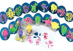 S&S AS613 Multicolor Squishers Foam Stamps, 2.25" x 2.75", 20/Pack