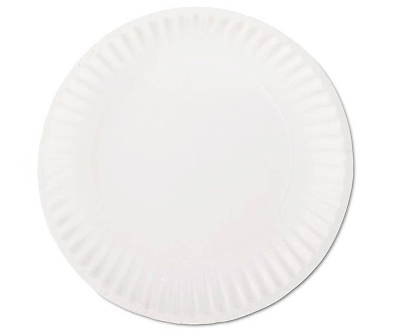 AJM Packaging Corporation® PP9GRAWH Dinnerware Plate, Paper, 1200 per Carton (AJM PP9GRAWH)