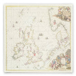 Trademark Fine Art Fredrick de Wit 'Map of the North Sea 1675' Canvas Art 35 x 35 Inches