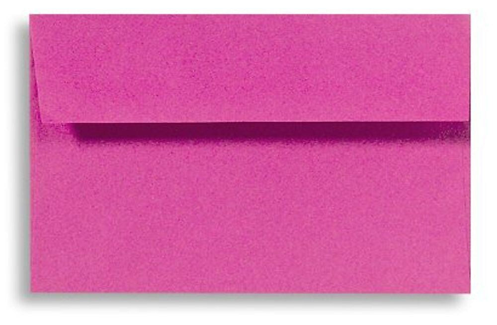 LUX A7 Invitation Envelopes (5 1/4 x 7 1/4) 500/Box, Magenta (EX4880-10-500)