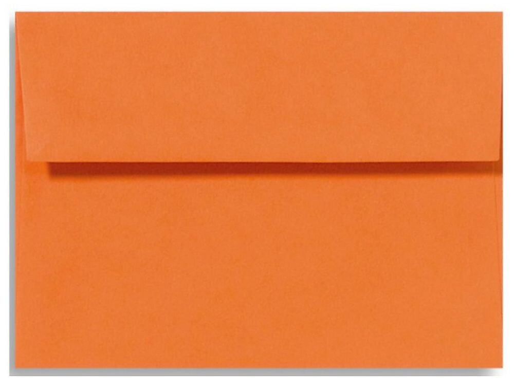 LUX A6 Invitation Envelopes (4 3/4 x 6 1/2) 500/Box, Mandarin (EX4875-11-500)
