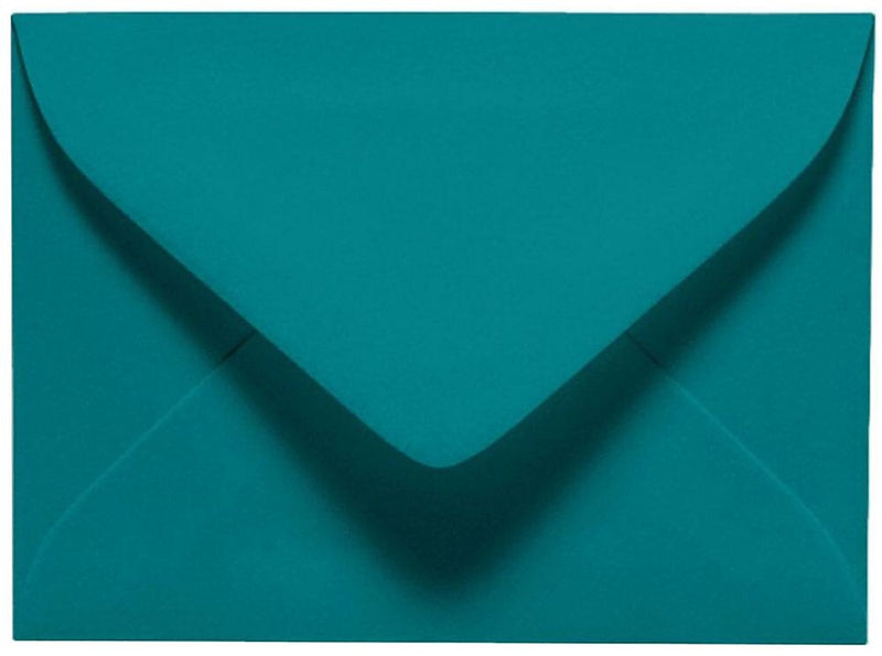 LUX 70lb 2 11/16"x3 11/16" #17 Mini Envelopes W/Glue, Teal Blue, 500/BX
