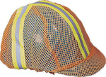 Mutual Industries Hard Hat Cover, Orange, 10/Pack (13500-100)