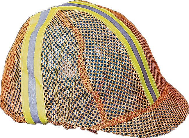 Mutual Industries Hard Hat Cover, Orange, 10/Pack (13500-100)