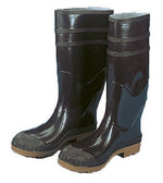 Mutual Industries 16" PVC Sock Boots With Plain Toe, White, Size 10