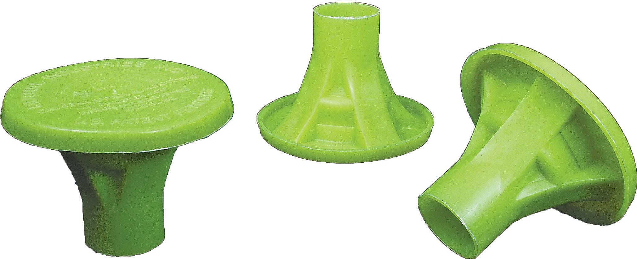 Mutual Industries #8 OSHA Rebar Safety Cap, Lime, 100/Box (14640-138-4)