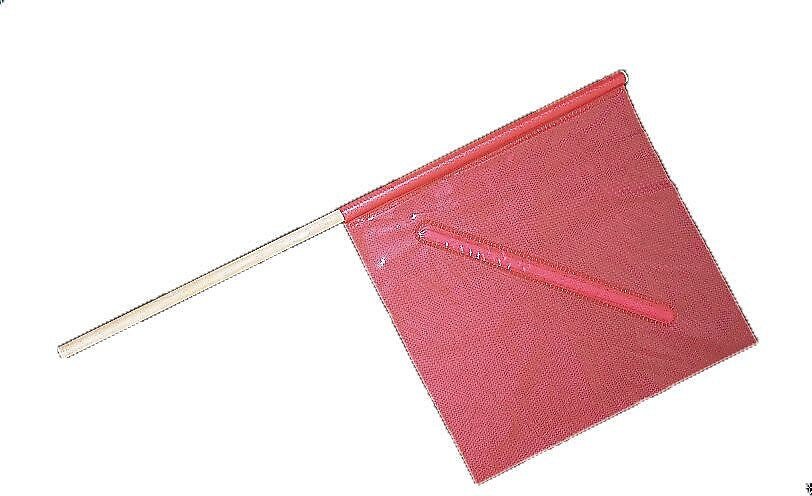 Mutual Industries No-Foul Highway Safety Flag, 18" x 18" x 27", Orange, 10/Box