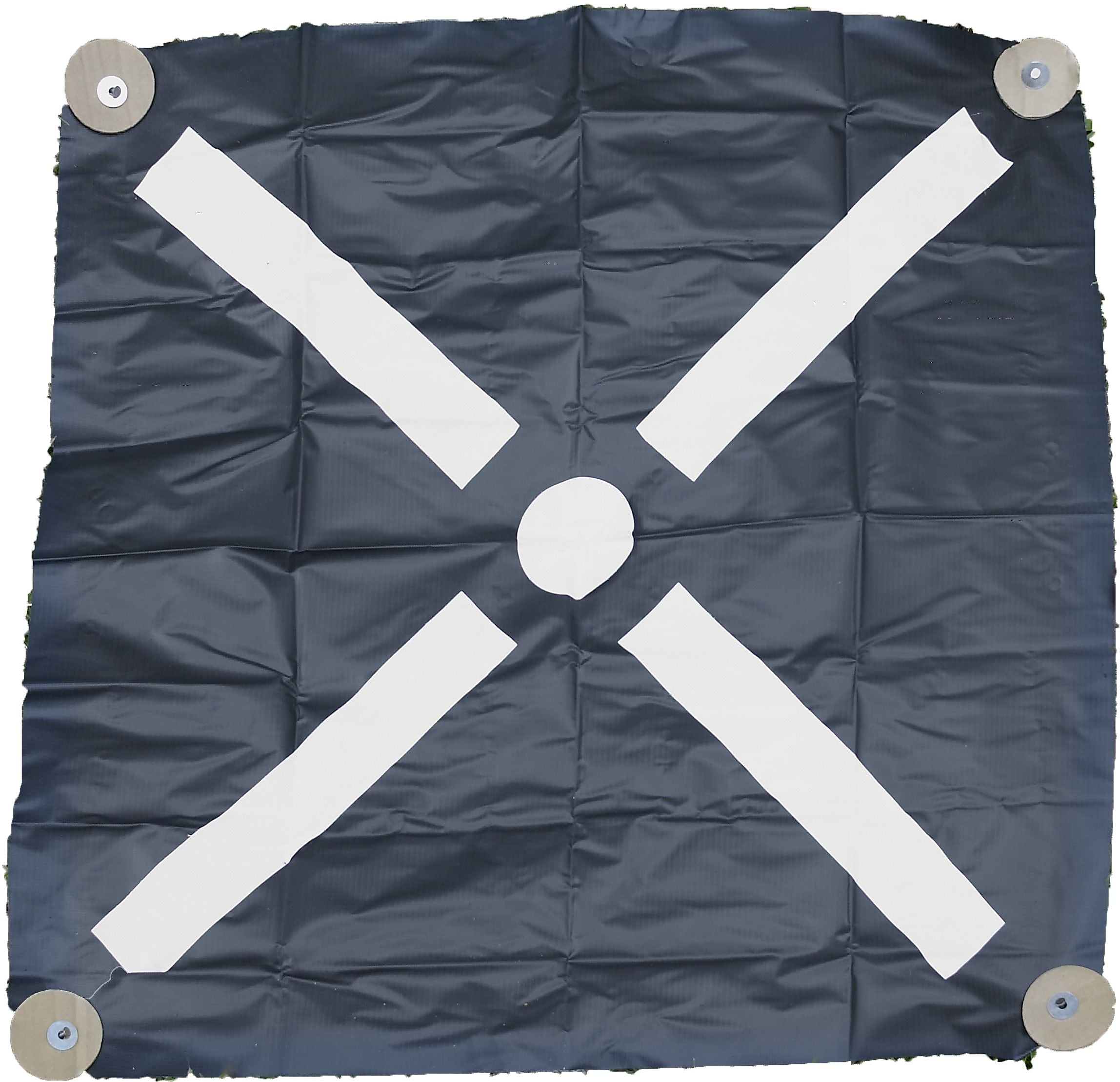 Mutual Industries Bullseye Iron Cross Aerial Target, 48" x 48", 12/Pack