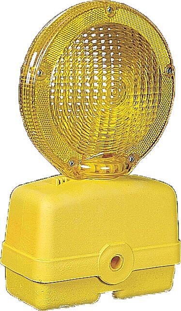 Mutual Industries Barricade Flasher Light, Yellow