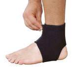 Mutual Industries Adjustable Neoprene Ankle Support, Black, One Size