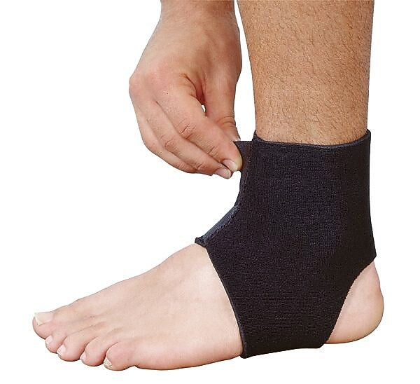 Mutual Industries Adjustable Neoprene Ankle Support, Black, One Size