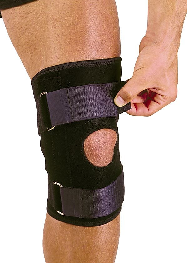 Mutual Industries Adjustable Neoprene Knee Stabilizer With Straps, One Size