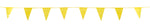 Mutual Industries Pennant Flag, 9" x 12" x 60', Yellow, 10/Pack