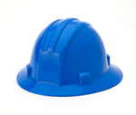 Mutual Industries Ratchet Suspension Full Brim Hard Hat, Blue (50210-25)