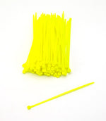 Mutual Industries Nylon Locking Ties, 7', Neon Yellow, 100/Pack
