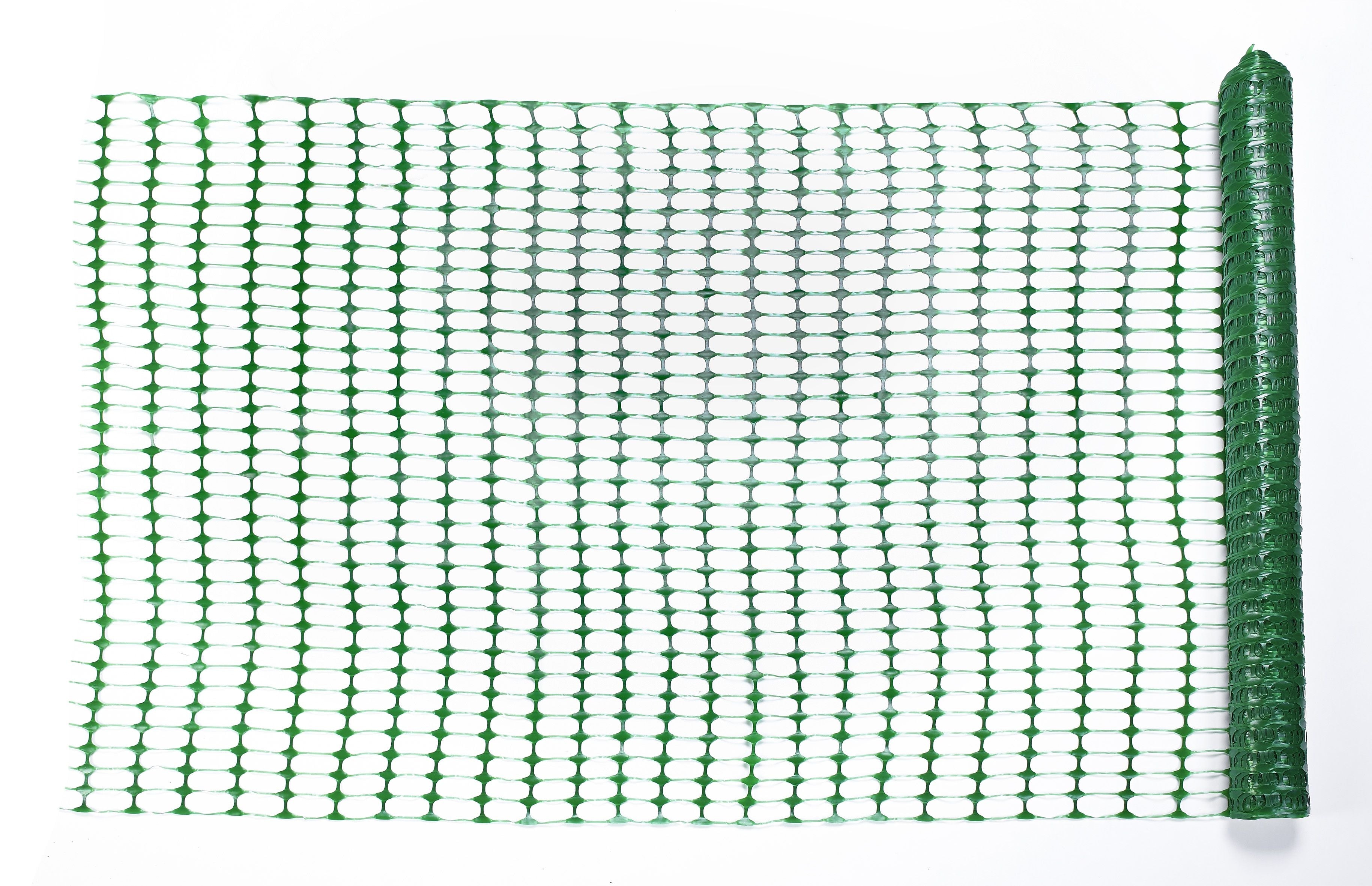 Mutual Industries 48" x 100'6" Plastic Safety Fence, Green (14993-38-48)