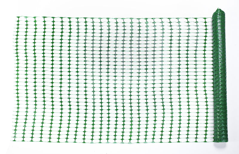 Mutual Industries 48" x 100'6" Plastic Safety Fence, Green (14993-38-48)