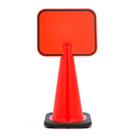 Mutual Industries "BLANK" Traffic Cone Sign, 11" x 13"