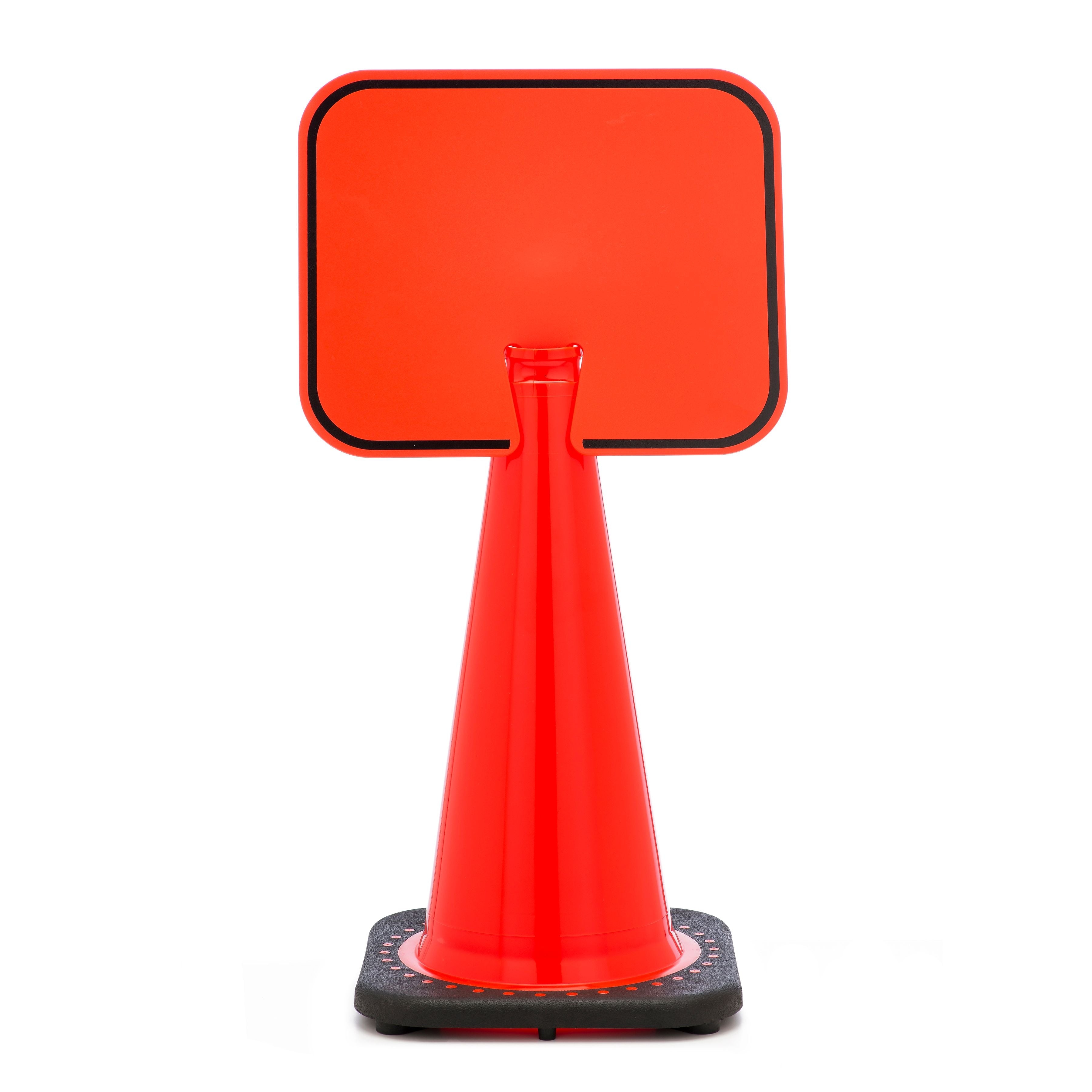 Mutual Industries "BLANK" Traffic Cone Sign, 11" x 13"