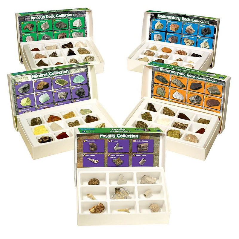 Educational Insights Complete Rock, Mineral, and Fossil Collections, 57/Set (5210)