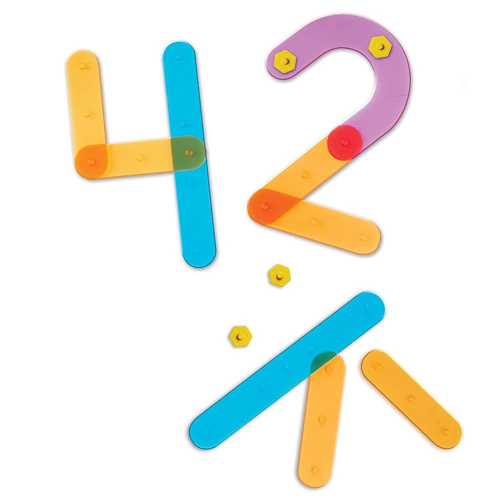 Learning Resources Number Construction Set, Multicolored, 50/Set (LER8550)