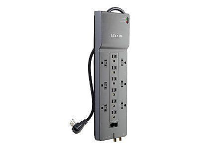 Belkin 8 Outlet Basic Surge, 8' Cord, 4000 Joules (BE112234-08)