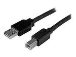 StarTech 50' USB 2.0 Male to Male Data Transfer Cable, Black