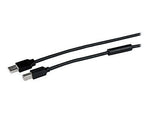 StarTech 50' USB 2.0 Male to Male Data Transfer Cable, Black