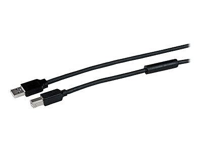 StarTech 50' USB 2.0 Male to Male Data Transfer Cable, Black