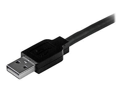 StarTech 50' USB 2.0 Male to Male Data Transfer Cable, Black