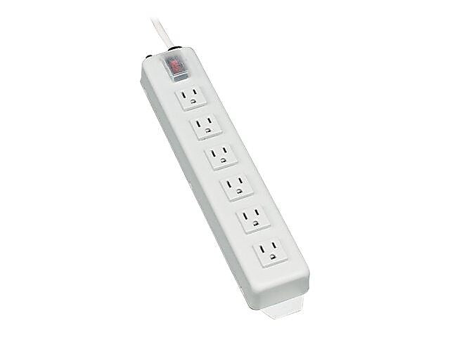 Tripp Lite Power It 6-Outlet Power, 15', White (TLM615NC)