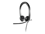 Logitech® H650e USB Stereo Binaural Headset With Noise Cancelling Microphone