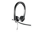 Logitech® H650e USB Stereo Binaural Headset With Noise Cancelling Microphone