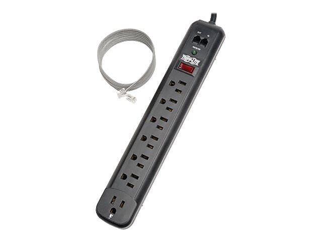 Tripp Lite 7 Outlet Surge Suppressor, 6' Cord, 1080 Joules (TLP76RBTEL)