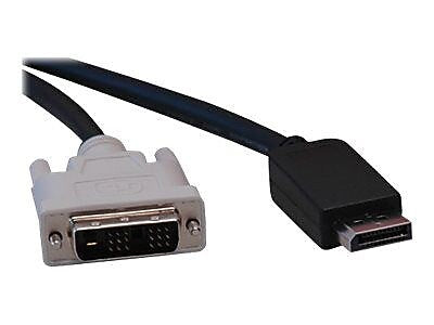 Tripp Lite P581-006 6' DisplayPort to DVI-D Adapter Cable, Black
