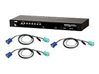 ATEN USB/PS2 KVM Switch, 8 Port (CS1308KIT)