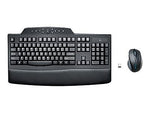 Kensington Pro Fit Wireless Comfort Desktop Set Ergonomic Keyboard and Mouse Combo, Black (K72403US)