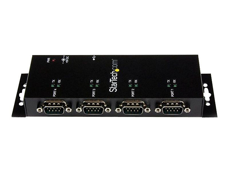 StarTech ICUSB2324I 4 Port USB to DB9 RS232 Serial Adapter Hub