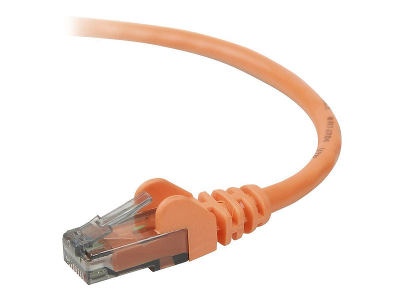 Belkin A3L980-05-ORG-S 5' RJ-45 Male/Male Cat6 Snagless Patch Cable, Orange